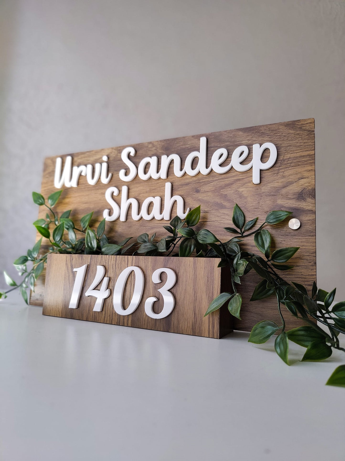 Classic Personalised Acrylic Name Plate For Advocate