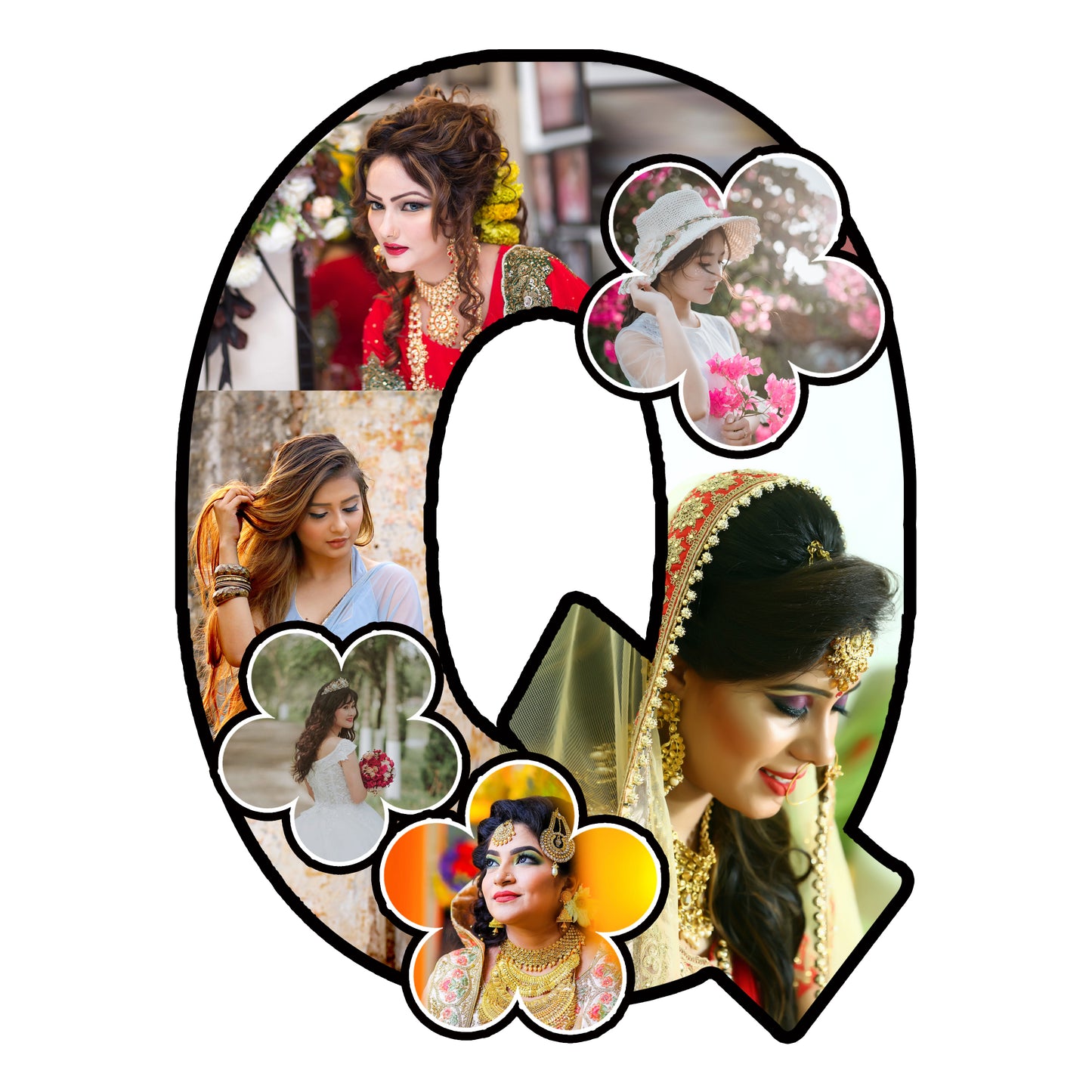 Customised Alphabet Photo Frame ( Q Letter )