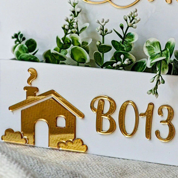 Arcylic Personalized Name Plate For Home Entrance