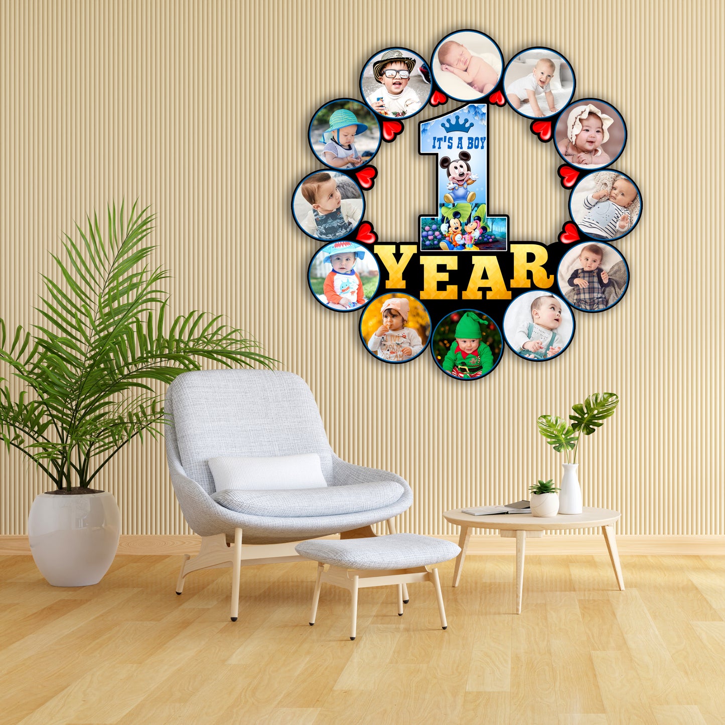 Personalized Photo Frame For Baby First Birthday