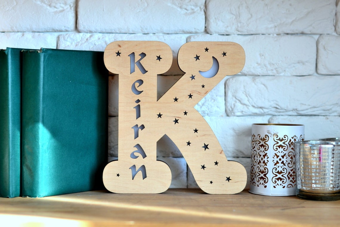 Personalised Alphabet Lamp For Birthday Gifts / Birthday Gift For Girlfriend