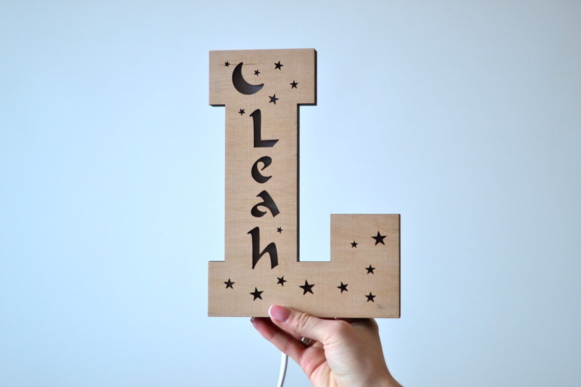 Personalised Birthday Gift For Girlfriend / Alphabet Lamp For Birthday Gifts