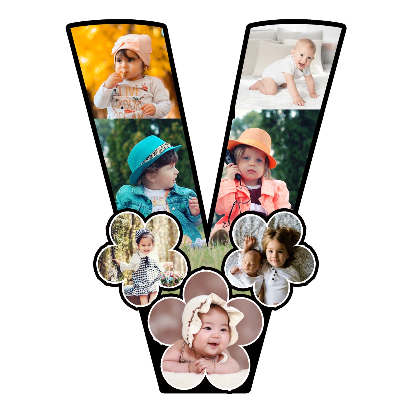 Customised Alphabet Photo Frame ( V Letter )