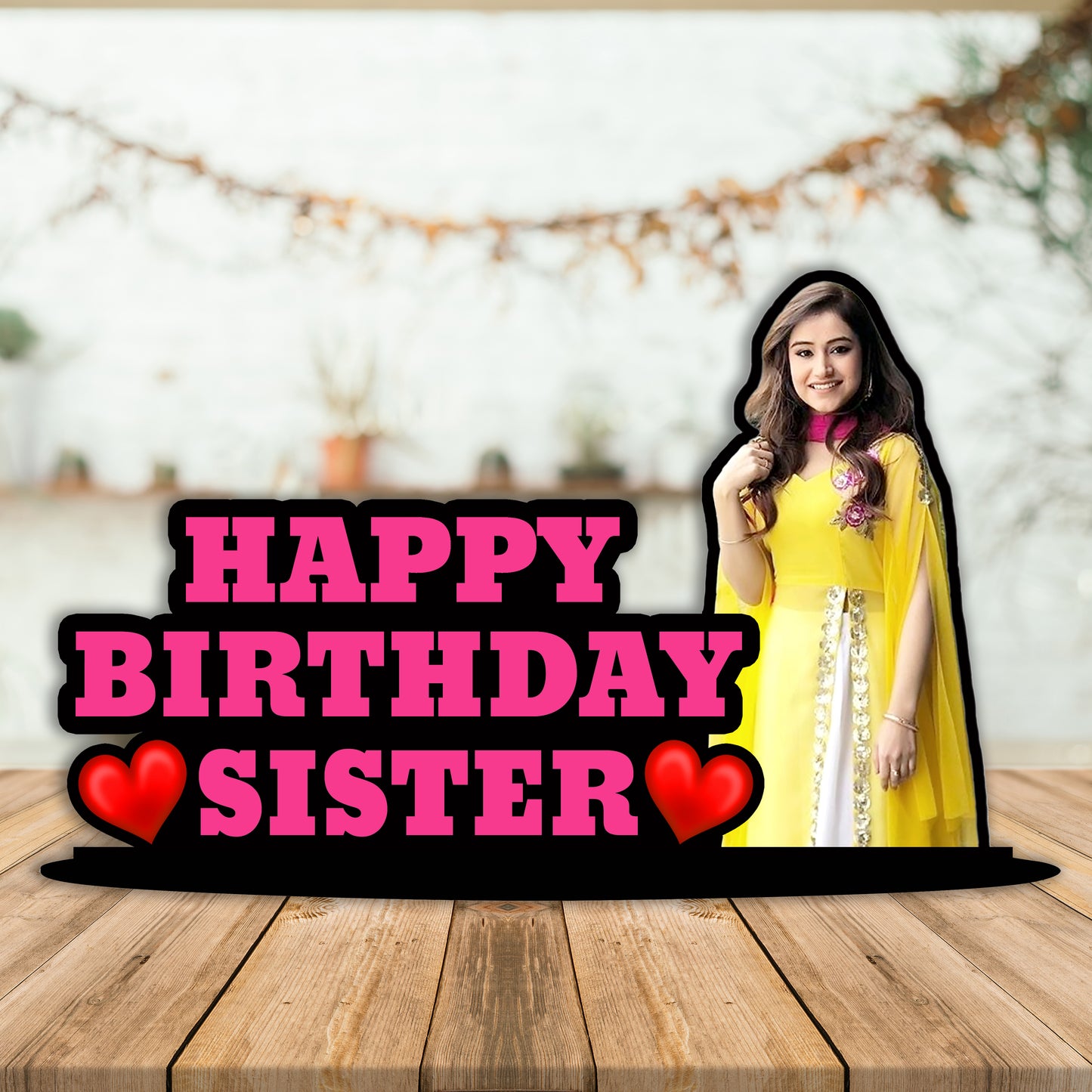 Personalised Photo Frame for Birthday Specially Designed Gift for Sister’s Birthday
