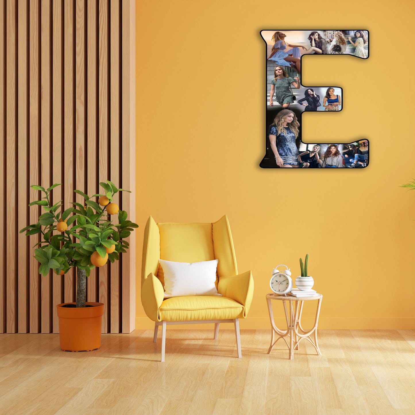 Customised Alphabet Photo Frame ( E Letter )