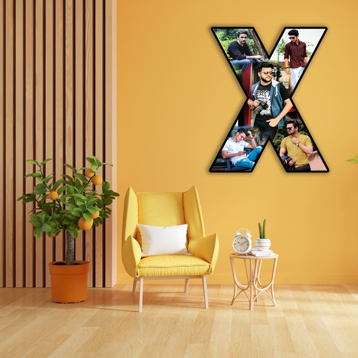 Customised Alphabet Photo Frame ( X Letter )