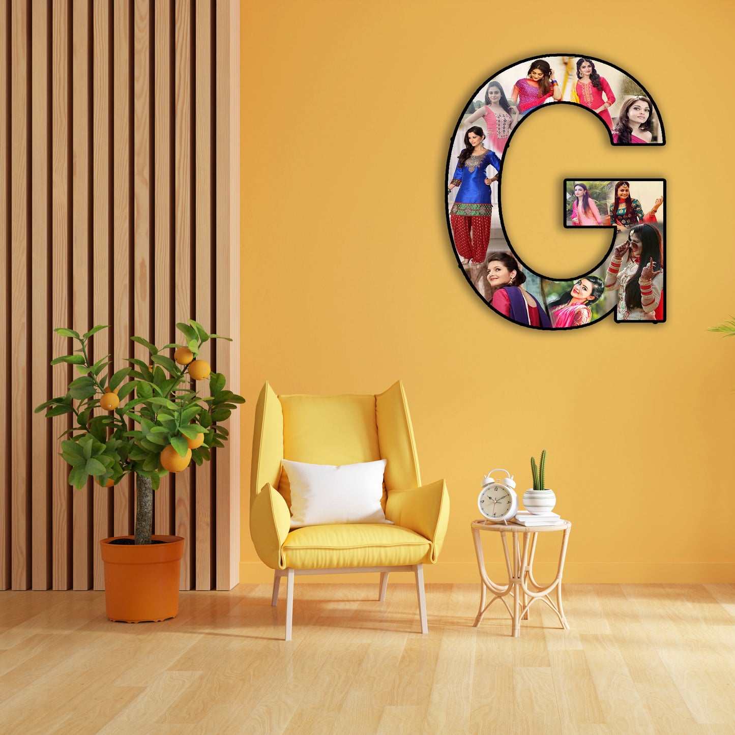 Customised Alphabet Photo Frame ( G Letter )