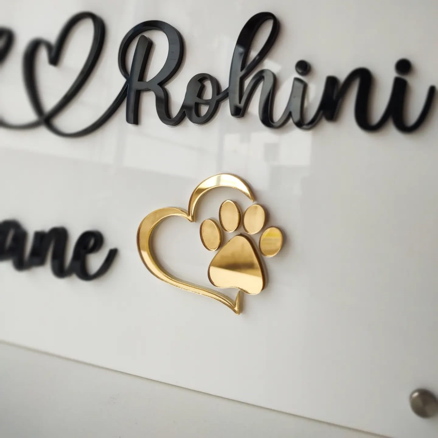Classic Personalised Acrylic Nameplate