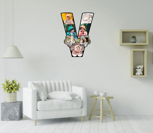 Customised Alphabet Photo Frame ( V Letter )