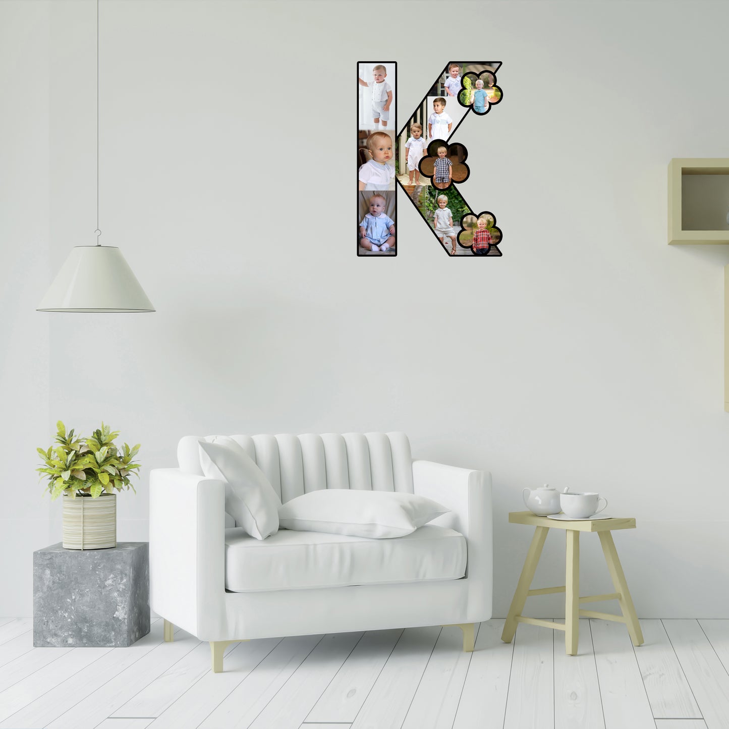 Customised Alphabet Photo Frame ( K Letter )