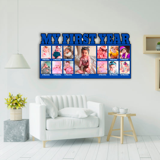Customised Photo Frame Gifts For Baby First Year Memory