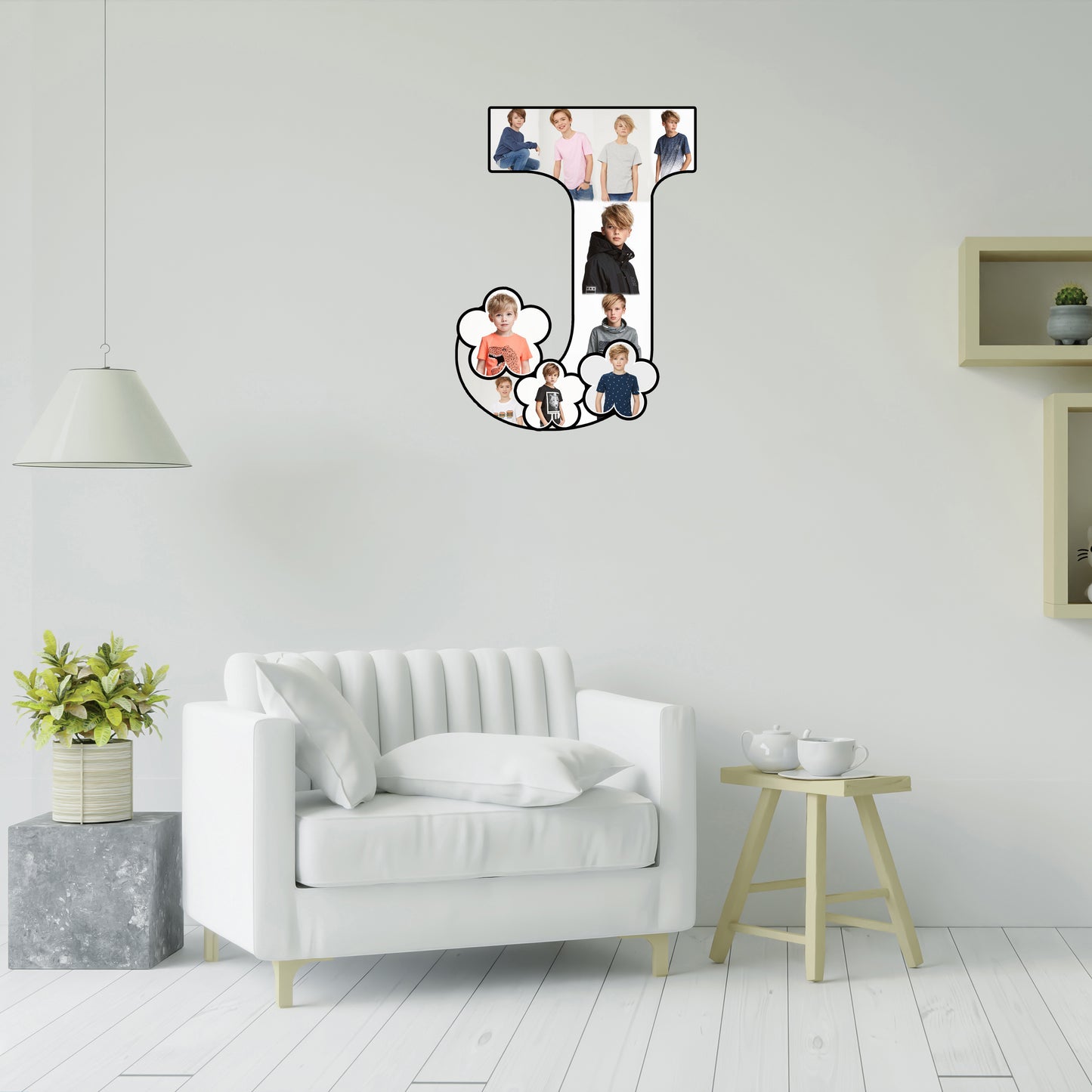 Customised Alphabet Photo Frame ( J Letter )