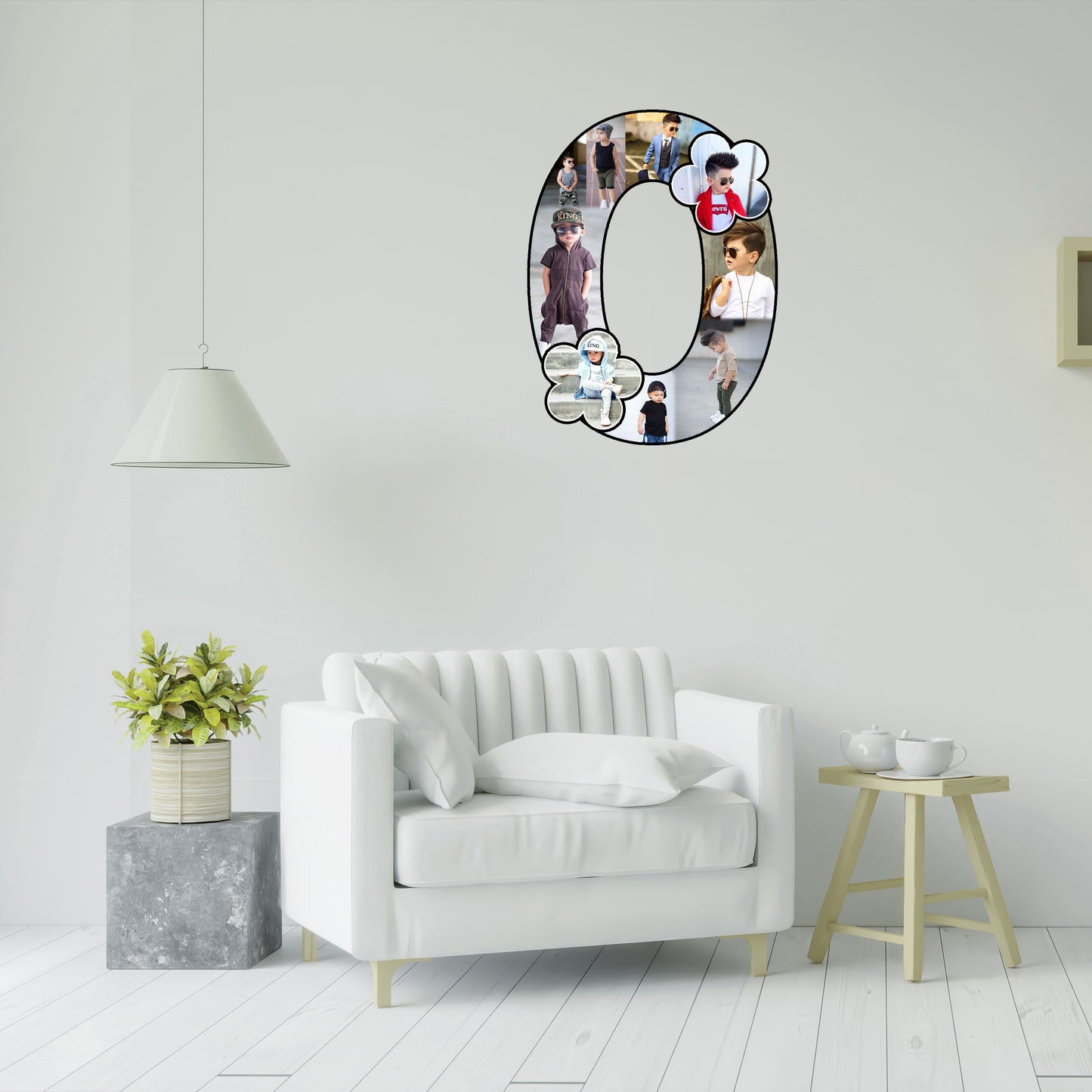 Customised Alphabet Photo Frame ( O Letter )