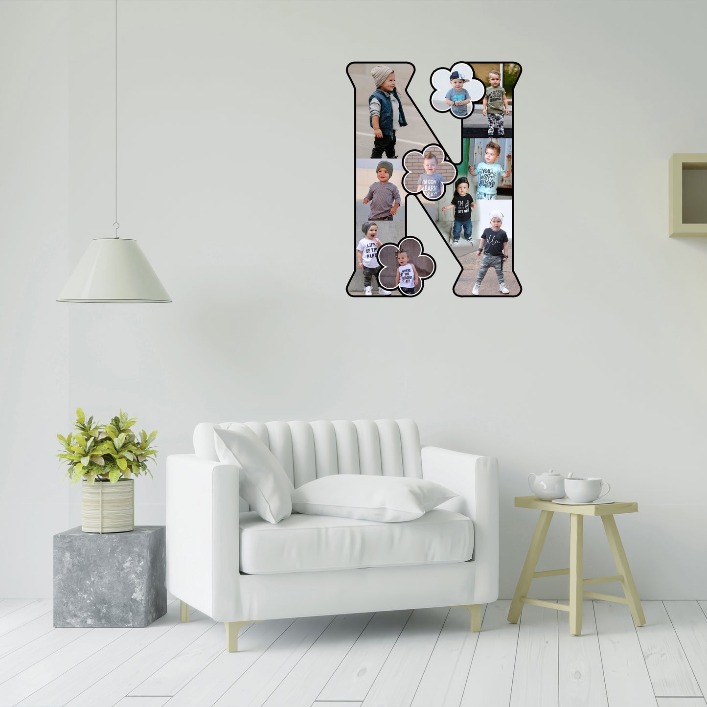 Customised Alphabet Photo Frame ( N Letter )