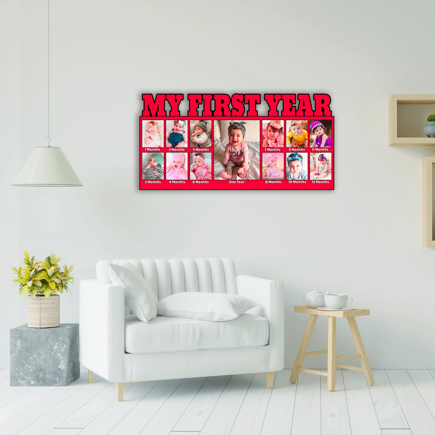 Customised My First year Baby Photo Frames For Gifts and Home Decor