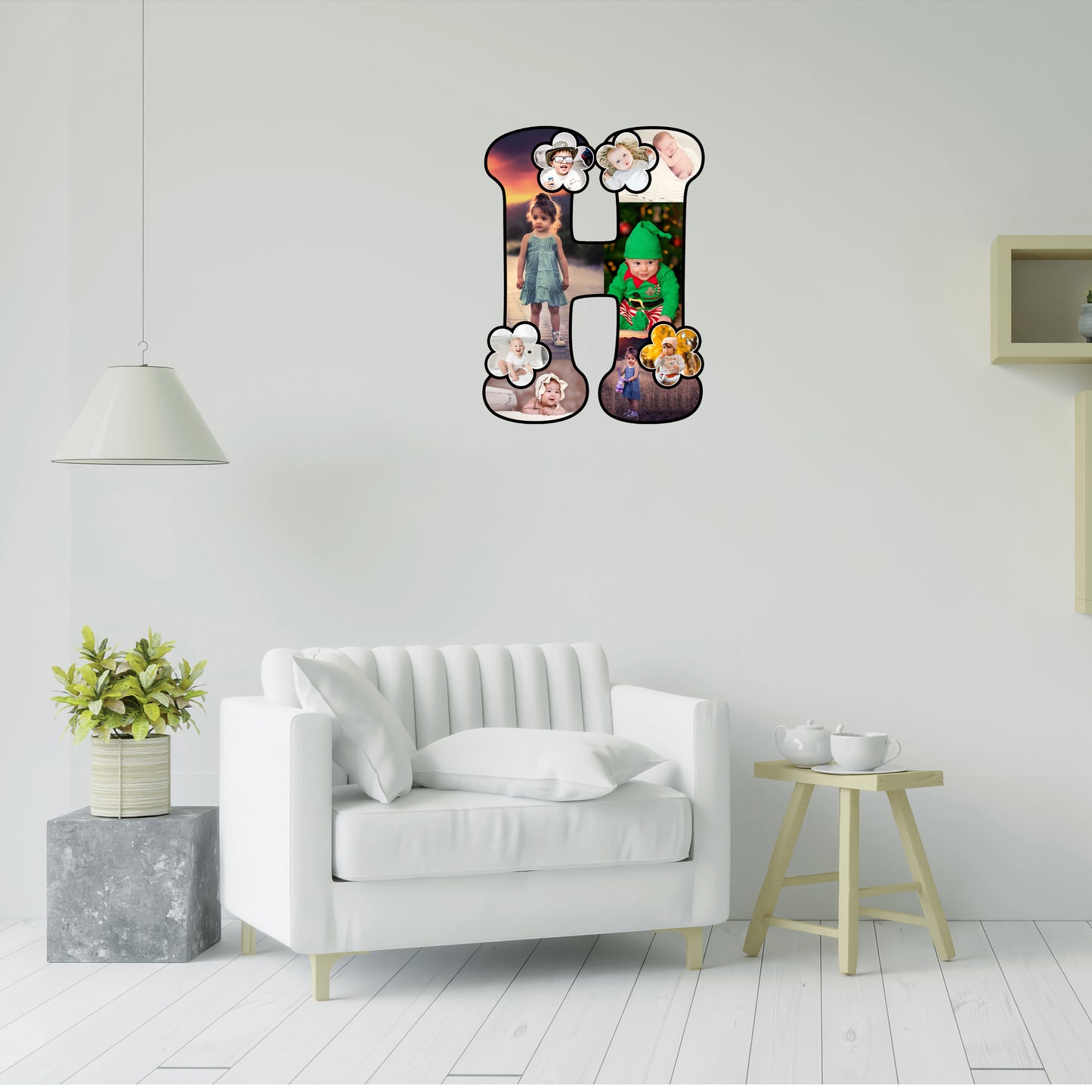Customised Alphabet Photo Frame ( H Letter )