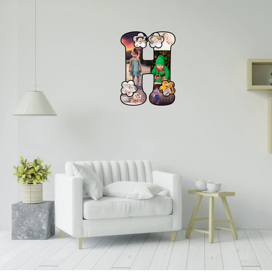Customised Alphabet Photo Frame ( H Letter )