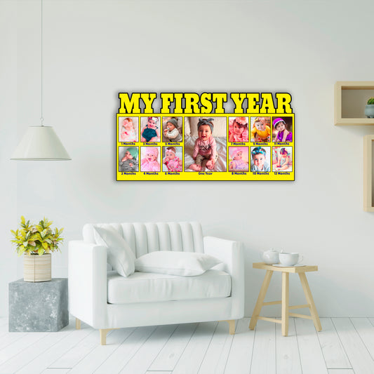 Customised Photo Frame Gift for Baby First Year