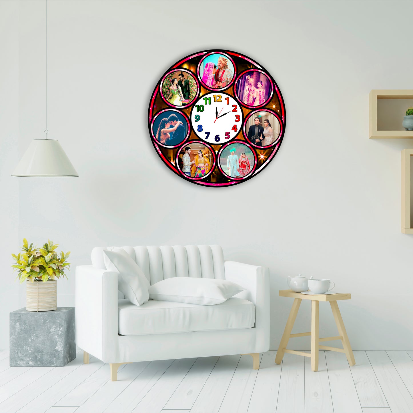 Personalized Photo Clock Gift for Wedding