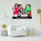 Customized Wooden Flower Alphabet Shape Photo Frame (A-2)