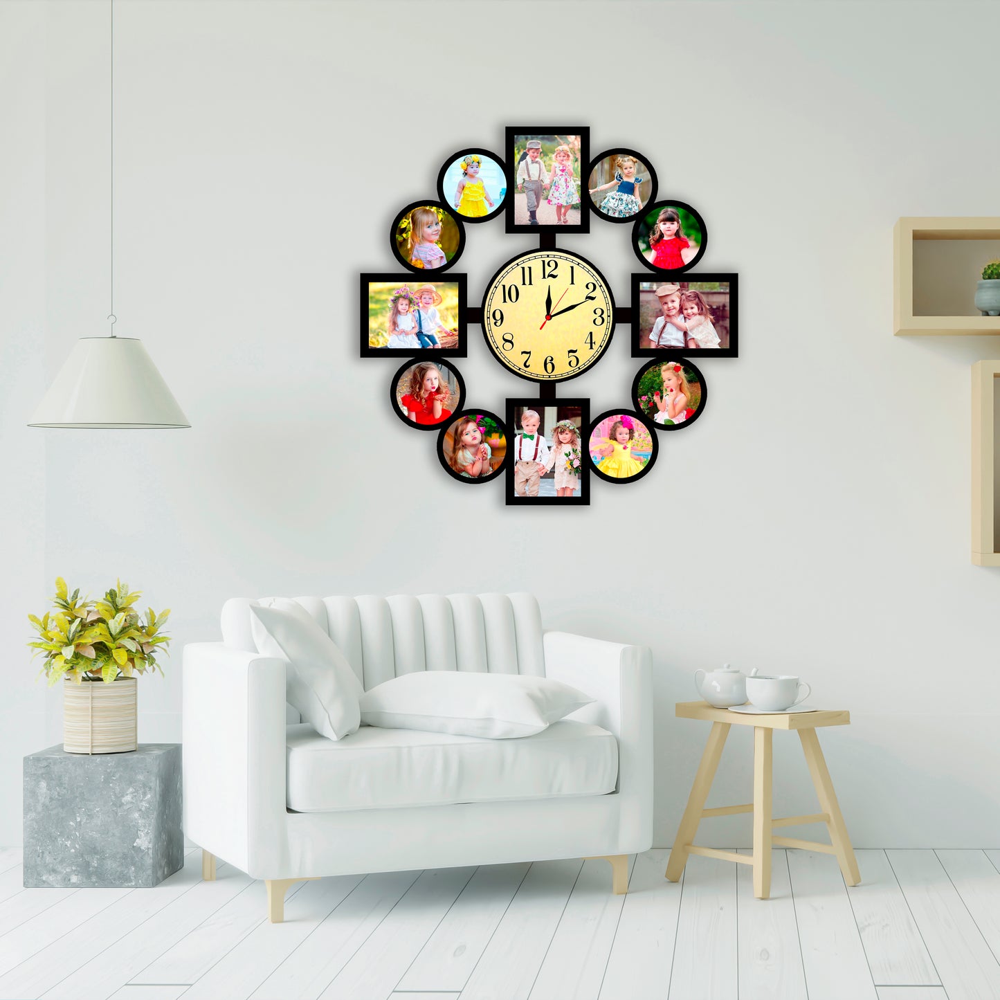 Customized Photo Clock for Family Birthday and Other Functions