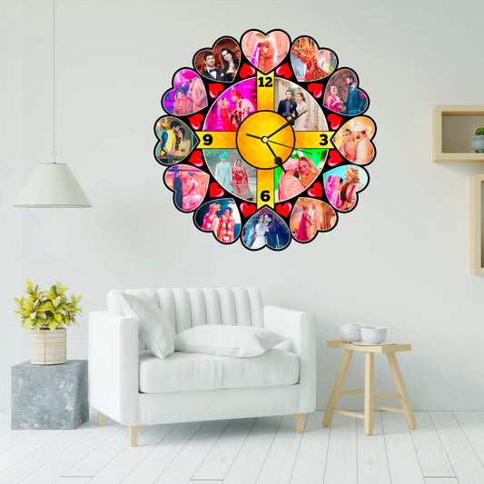 Personalized Photo Clock Gift for Anniversary