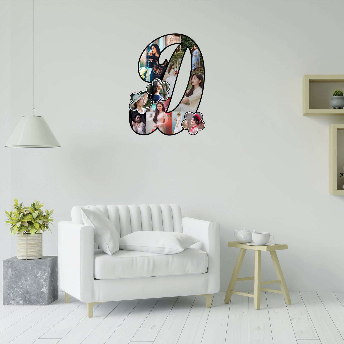Customised Alphabet Photo Frame ( D Letter )