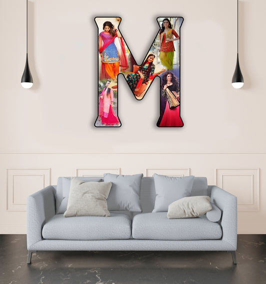 Customised Alphabet Photo Frame ( M Letter )