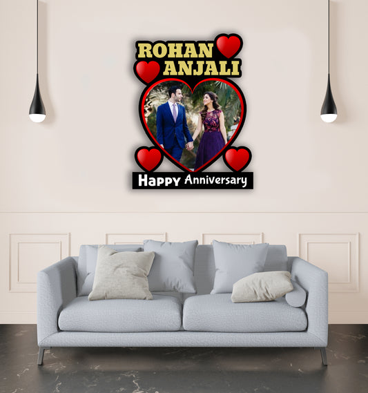 Personalised Anniversary Photo Collage For Couple