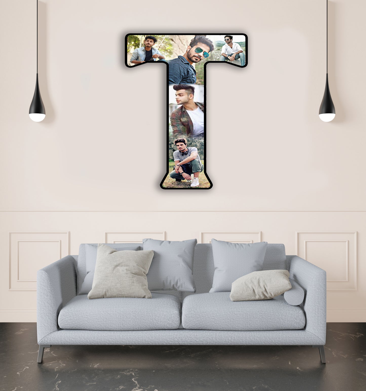 Customised Alphabet Photo Frame ( T Letter )