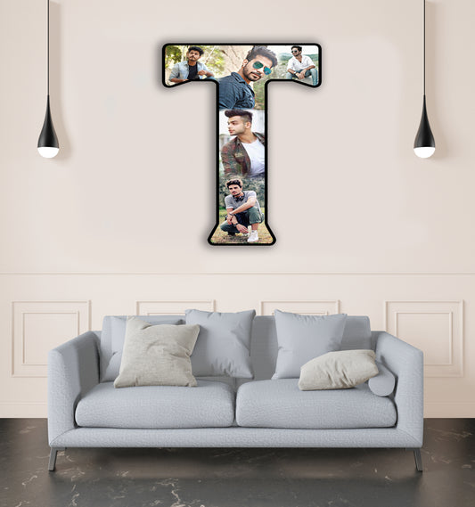 Customised Alphabet Photo Frame ( T Letter )