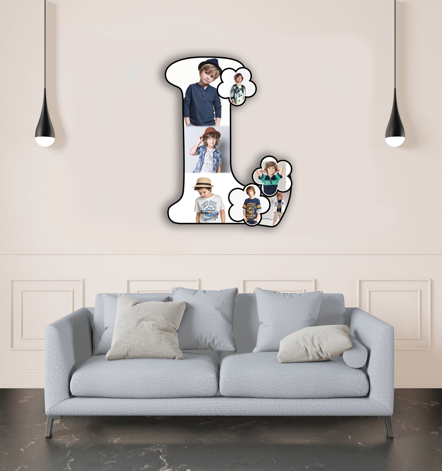 Customised Alphabet Photo Frame ( L Letter )