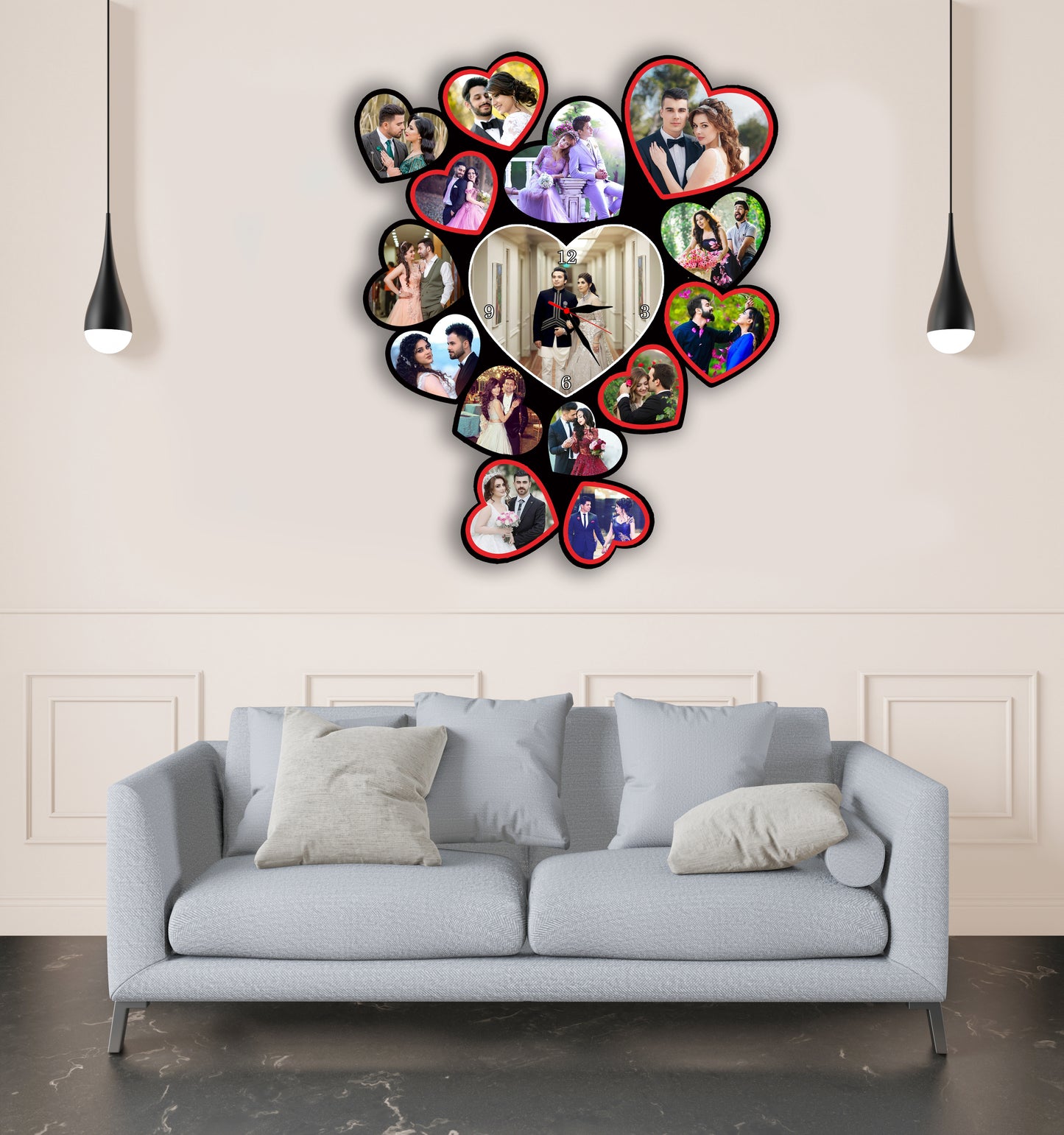 Customized Photo Clock for Family