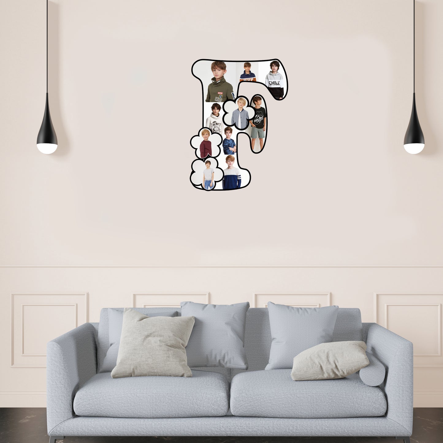 Customised Alphabet Photo Frame ( F Letter )