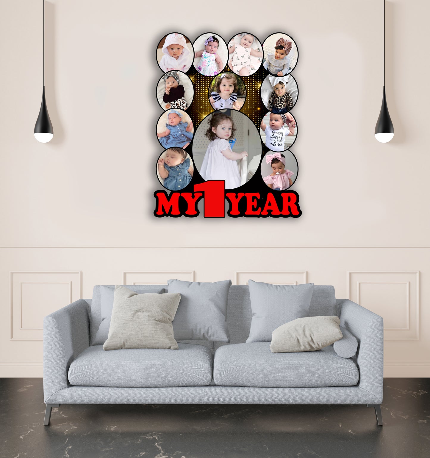My First  Birthday Personalised Baby Photo Frames for First Birthday Gift