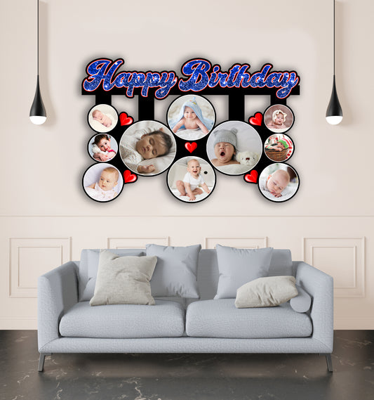 Personalised Happy Birthday Photo Frame Gift With Your Own Images