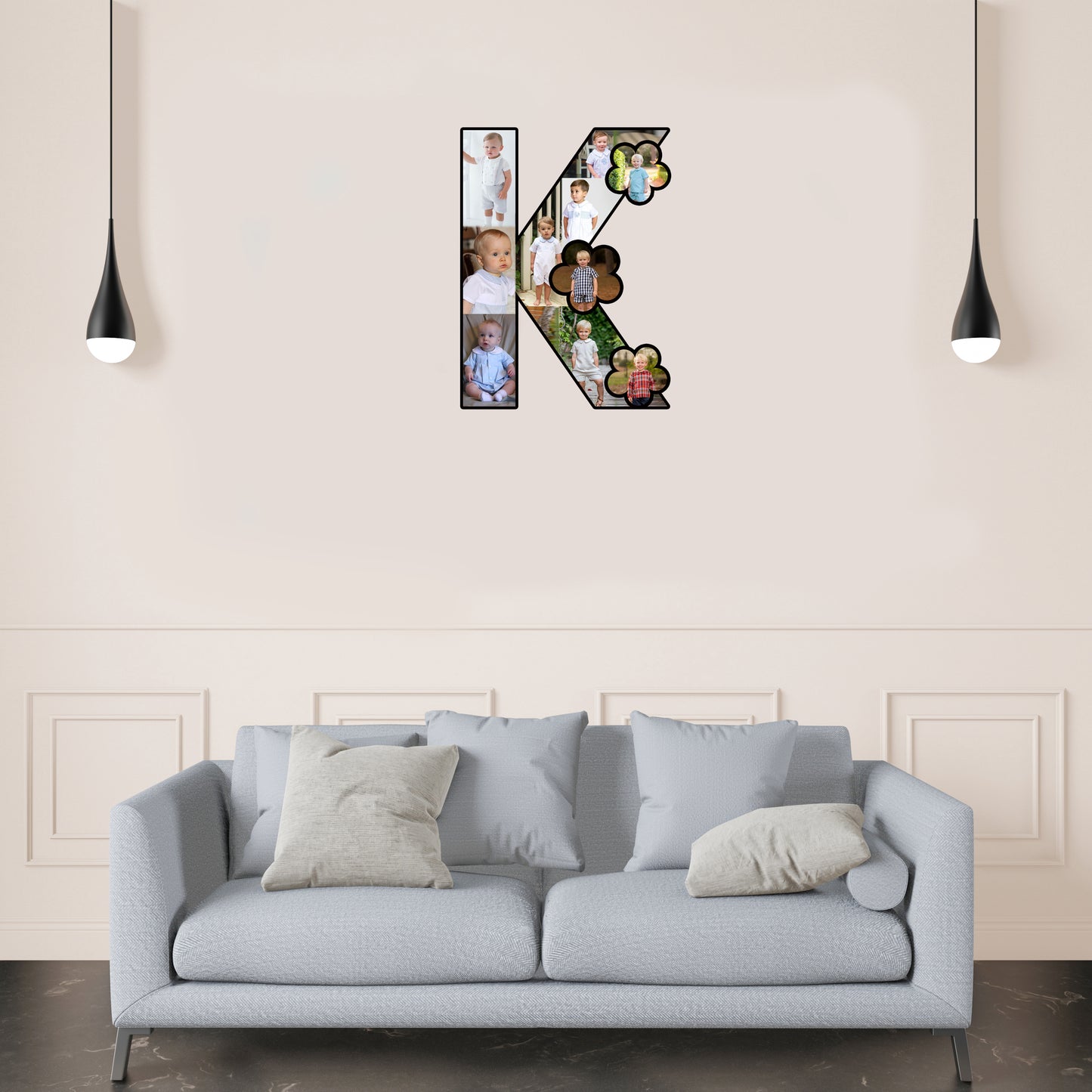 Customised Alphabet Photo Frame ( K Letter )