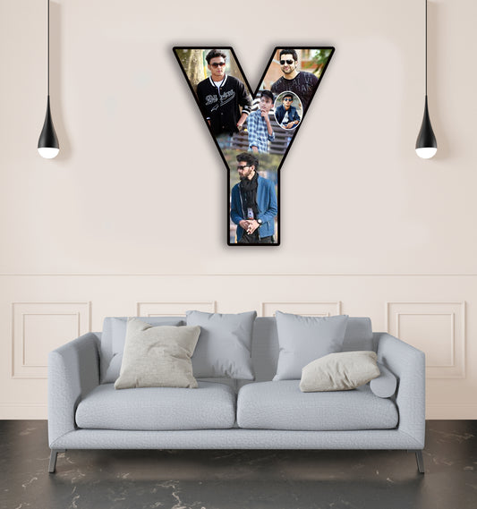 Customised Alphabet Photo Frame ( Y Letter )