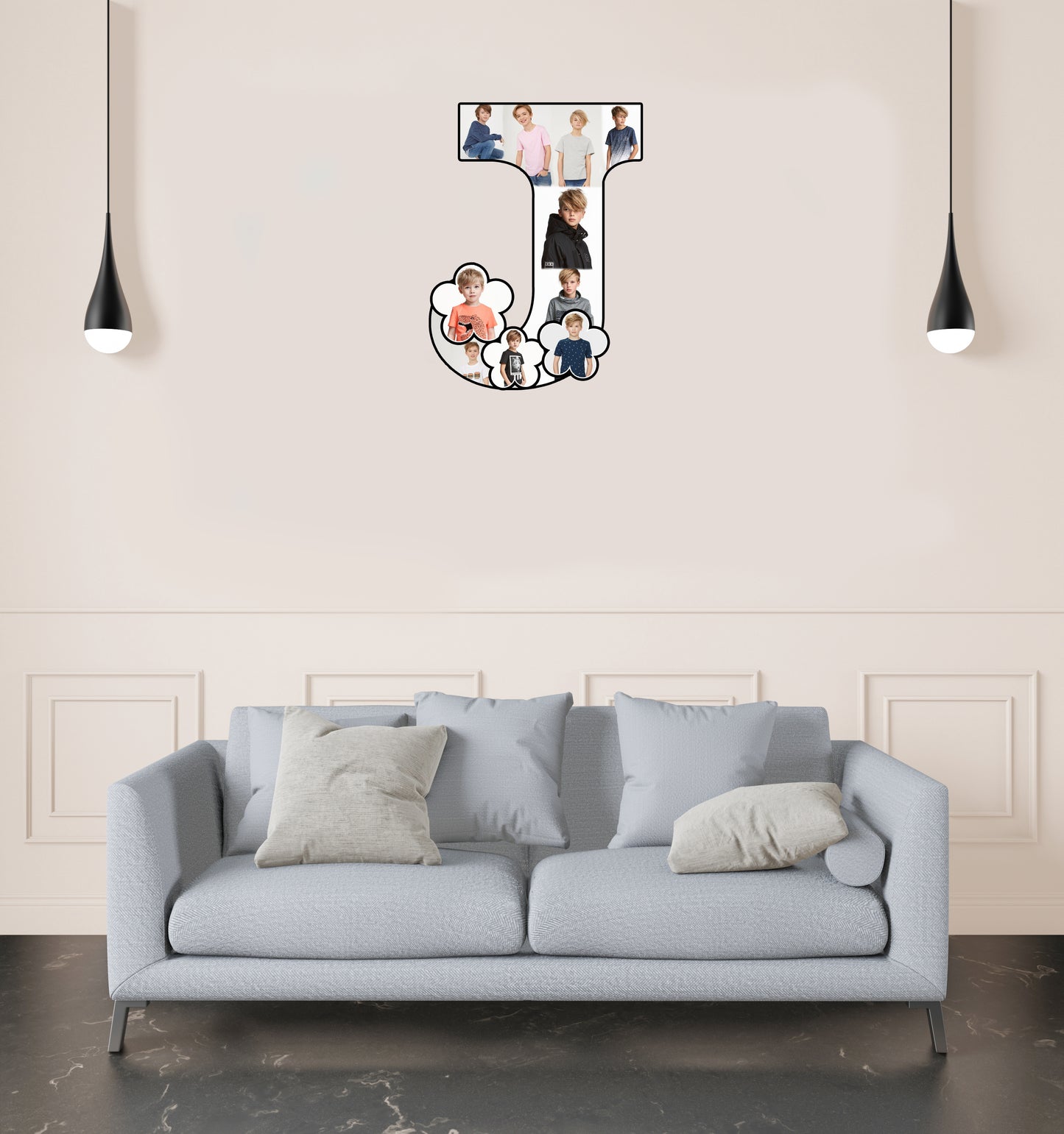 Customised Alphabet Photo Frame ( J Letter )