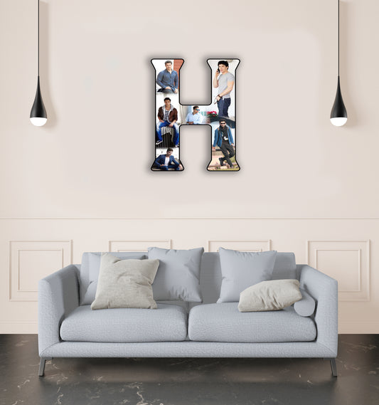 Customised Alphabet Photo Frame ( H Letter )