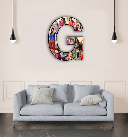 Customised Alphabet Photo Frame ( G Letter )