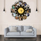 Customized Collage Photo Frames with Clock for Couple Family