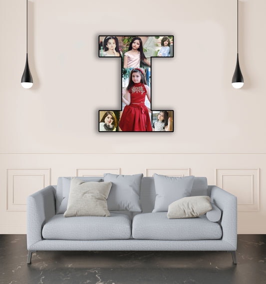 Customised Alphabet Photo Frame ( I Letter )