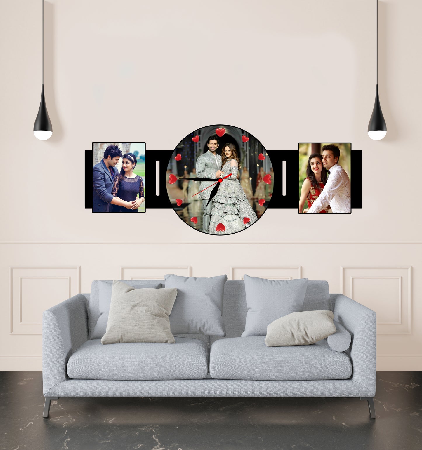Personalized Photo Clock Gift For Couples