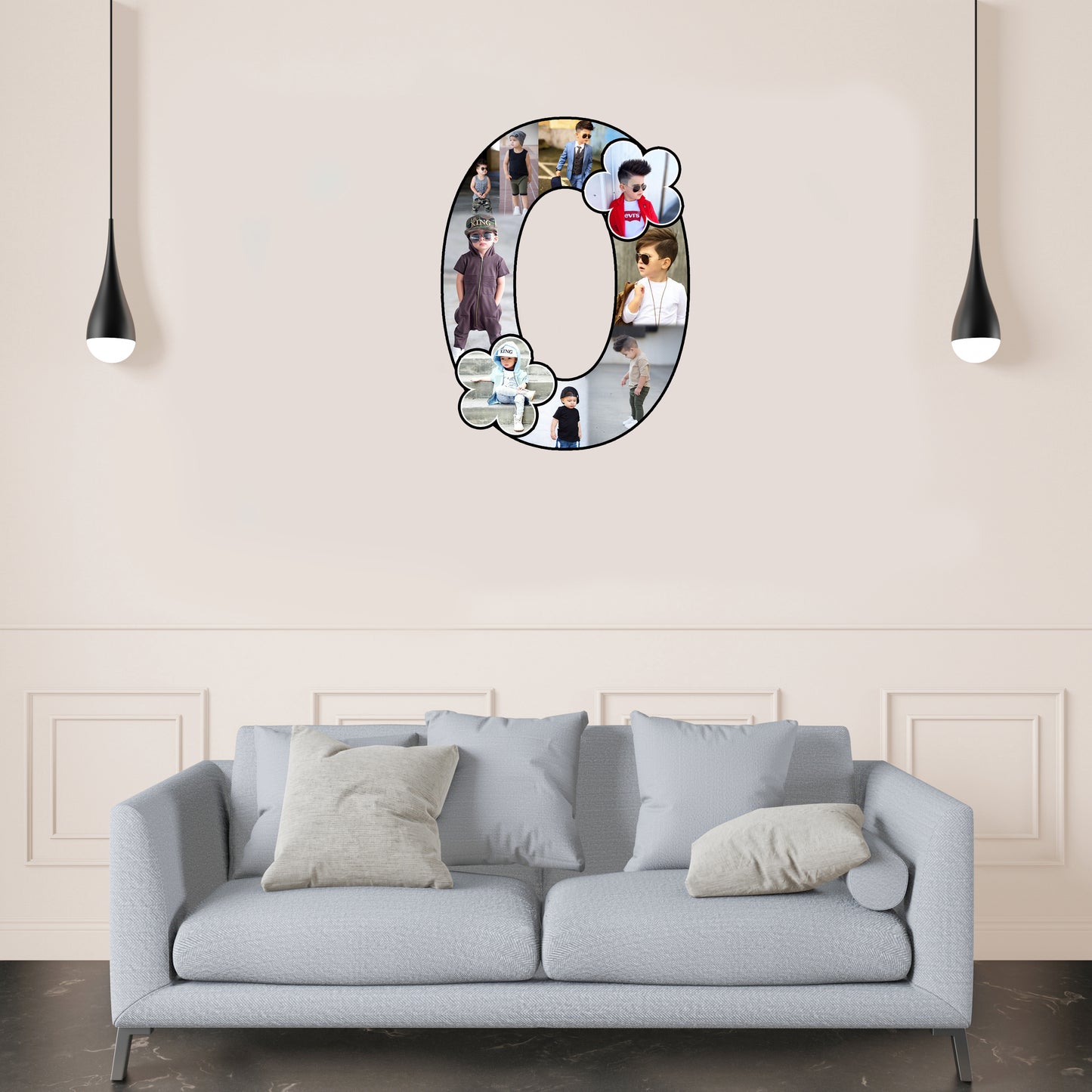 Customised Alphabet Photo Frame ( O Letter )