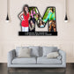 Customized Wooden Flower Alphabet Shape Photo Frame (A-2)