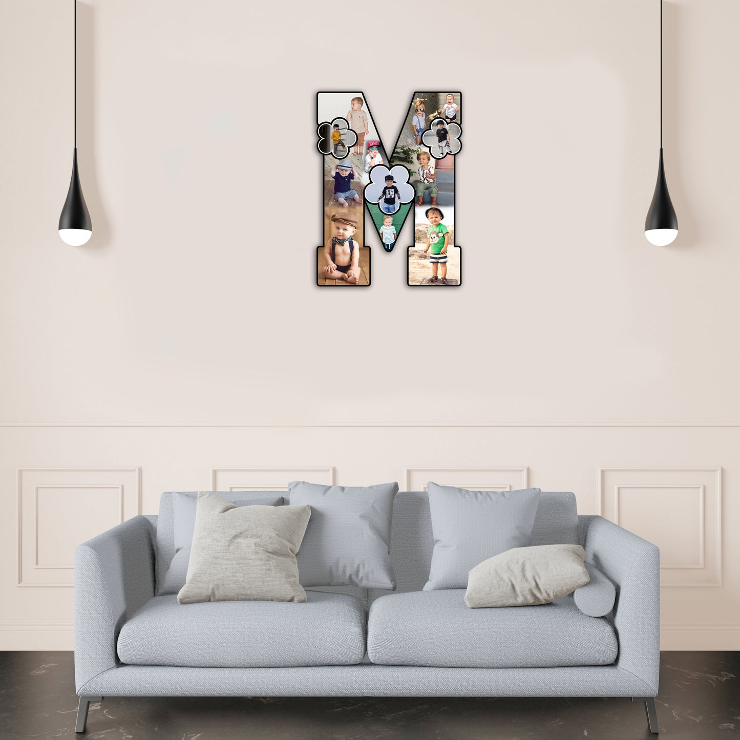 Customised Alphabet Photo Frame ( M Letter )
