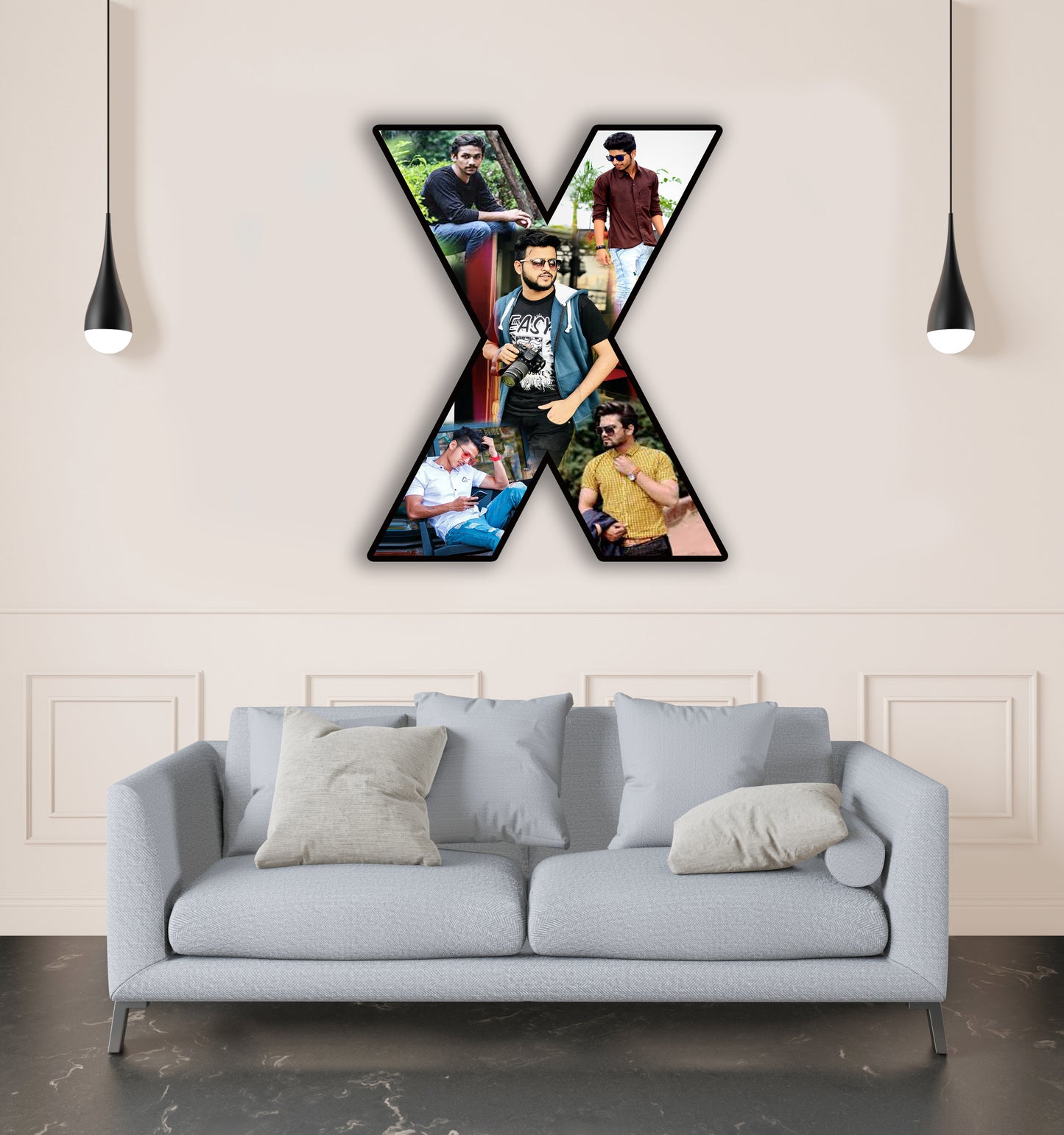 Customised Alphabet Photo Frame ( X Letter )