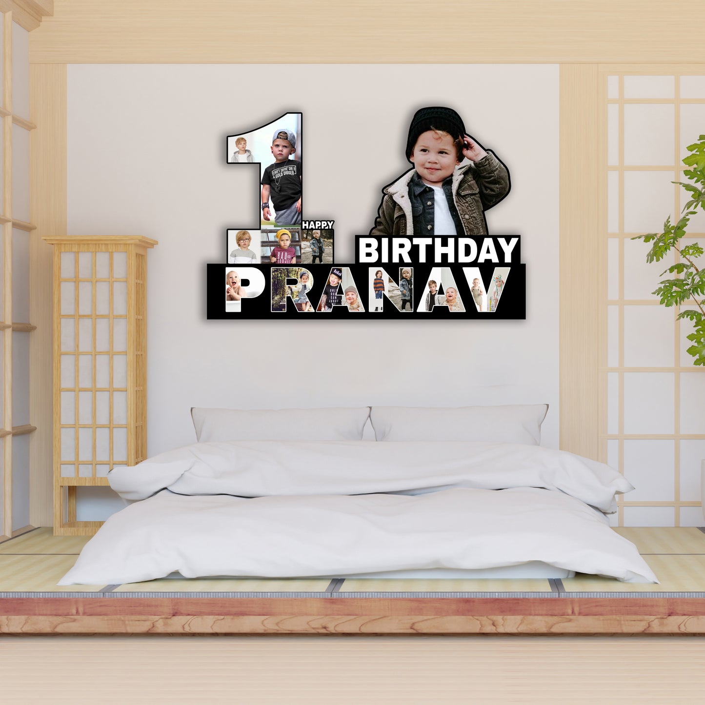 Customized 1st Birthday Photo Cutout Gift for Boy & Girl