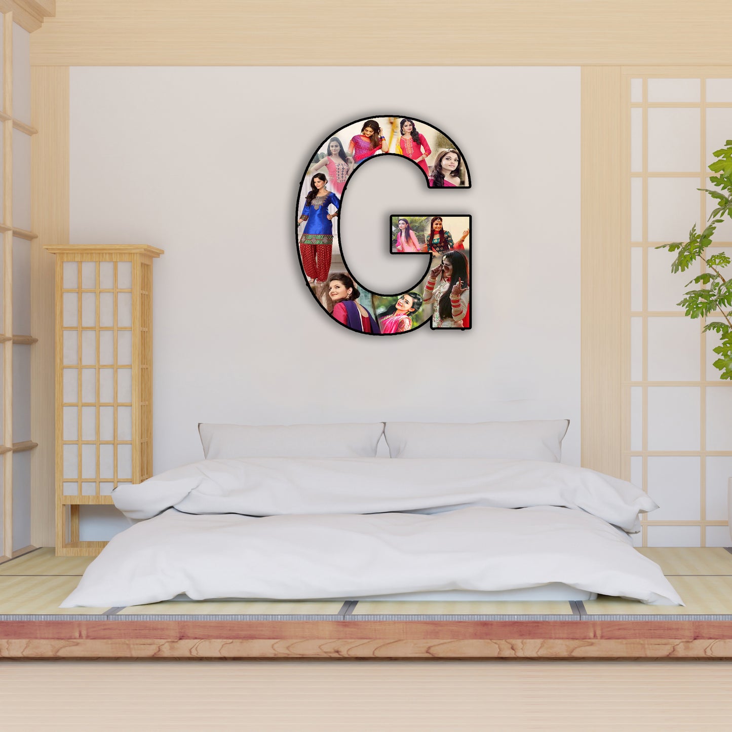 Customised Alphabet Photo Frame ( G Letter )